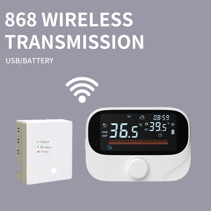 ترموستات ذكي بتقنية WiFi من Tuya مع شاشة قابلة للتبديل بين الدرجات المئوية والفهرنهايت