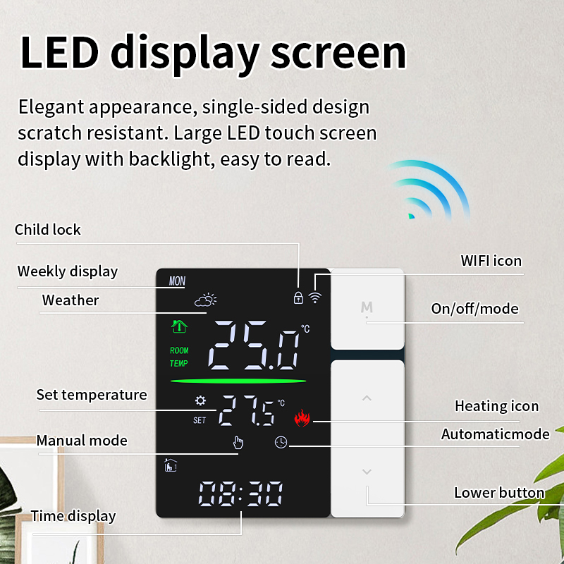 ترموستات زر SDM5 LED