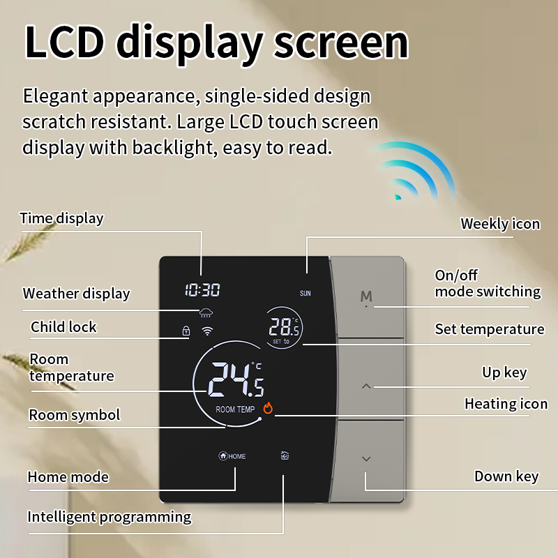 ترموستات زر LED SDM6